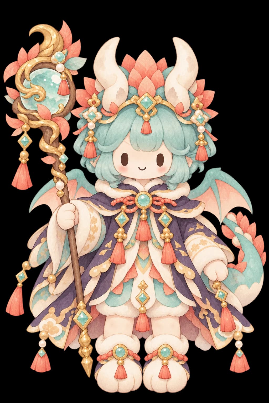 Turquoise Dragon evolution stage 4