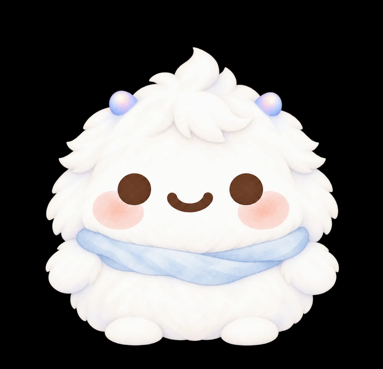 Marshmallow Yeti, a soft, whimsical starter Mio companion