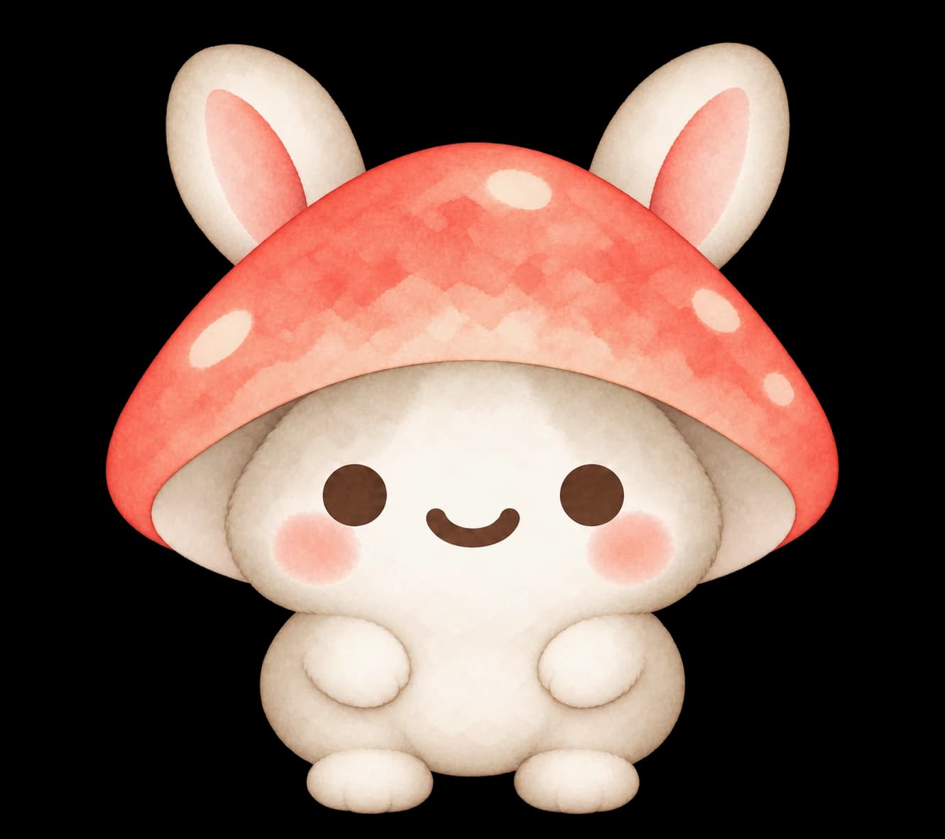 Mushroom Rabbit, a soft, whimsical starter Mio companion